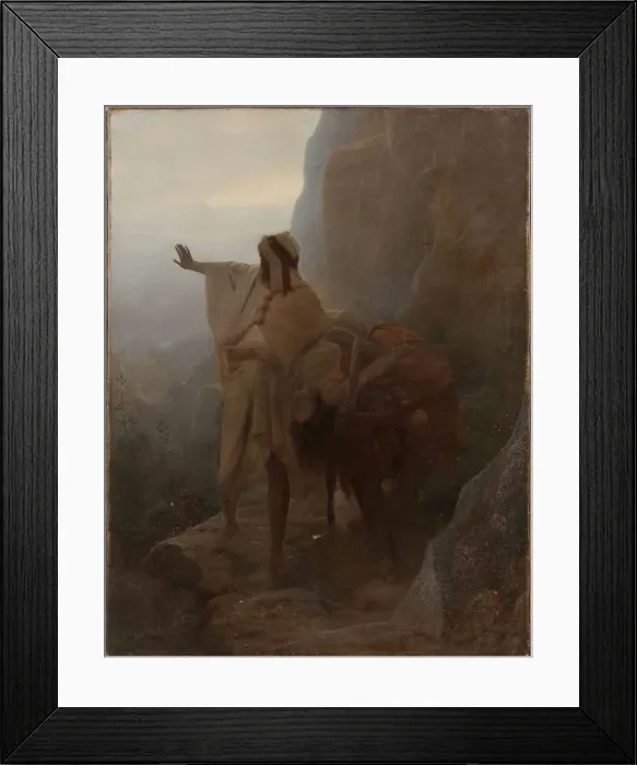 Framed Print : The woman of the Levite Ephraim. Creator: Sellier, Charles (1830-1882) Framed Print : The woman of the Levite Ephraim. Creator: Sellier, Charles (1830-1882)