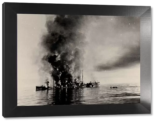 The sinking of icebreaker Alexander Sibiryakov by German cruiser Admiral Scheer on 25 August 1942