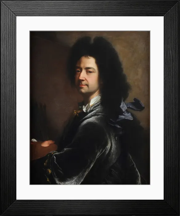 Framed Print : Self-Portrait, 1727. Creator: Rigaud, Hyacinthe Francois Honore (1659-1743) Framed Print : Self-Portrait, 1727. Creator: Rigaud, Hyacinthe Francois Honore (1659-1743)