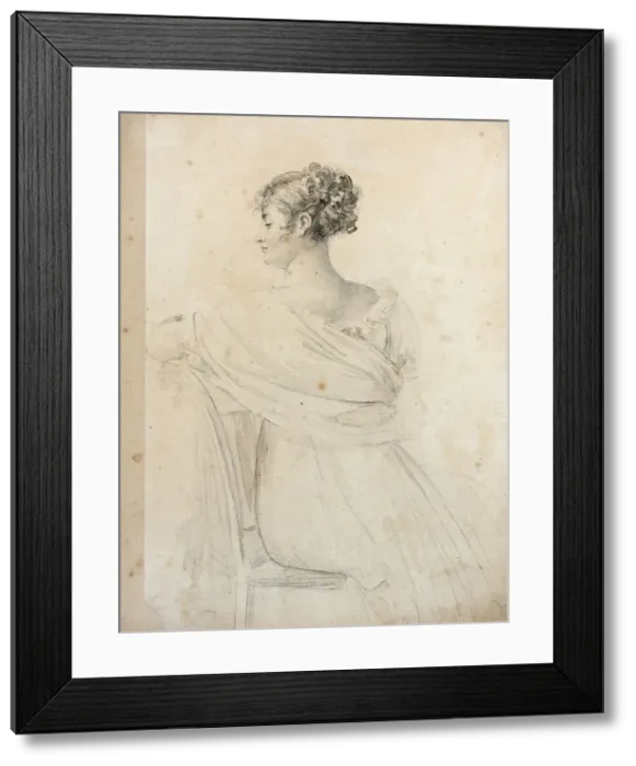 Framed Print : Portrait of Madame Recamier (1777-1849). Creator: Gerard, Francois Pascal Simon Framed Print : Portrait of Madame Recamier (1777-1849). Creator: Gerard, Francois Pascal Simon