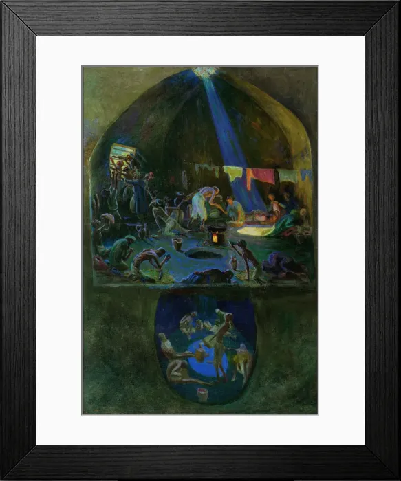 Framed Print : The Zindan (Prison), 1930s. Creator: Bure, Leon (Lev) Leonardovich (1887-1943) Framed Print : The Zindan (Prison), 1930s. Creator: Bure, Leon (Lev) Leonardovich (1887-1943)