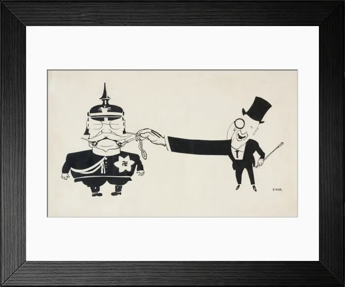 Framed Print : Capitalism and German militarism are great pals, 1920-1925. Creator: Moor, Dmitri Stachievich Framed Print : Capitalism and German militarism are great pals, 1920-1925. Creator: Moor, Dmitri Stachievich