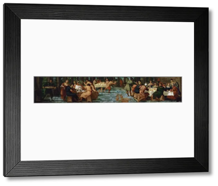 Framed Print : The Feast of Belshazzar, ca 1543. Creator: Tintoretto, Jacopo (1518-1594) Framed Print : The Feast of Belshazzar, ca 1543. Creator: Tintoretto, Jacopo (1518-1594)