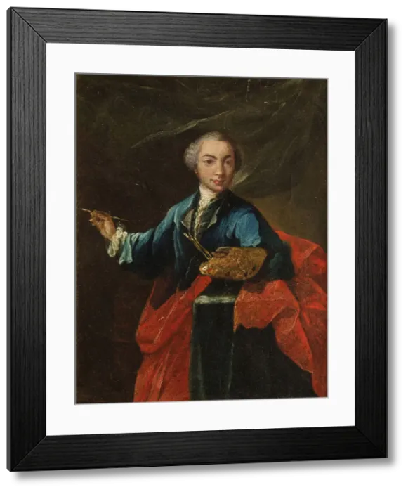 Framed Print : Self-Portrait, c. 1750. Creator: Longhi, Pietro (1701-1785) Framed Print : Self-Portrait, c. 1750. Creator: Longhi, Pietro (1701-1785)