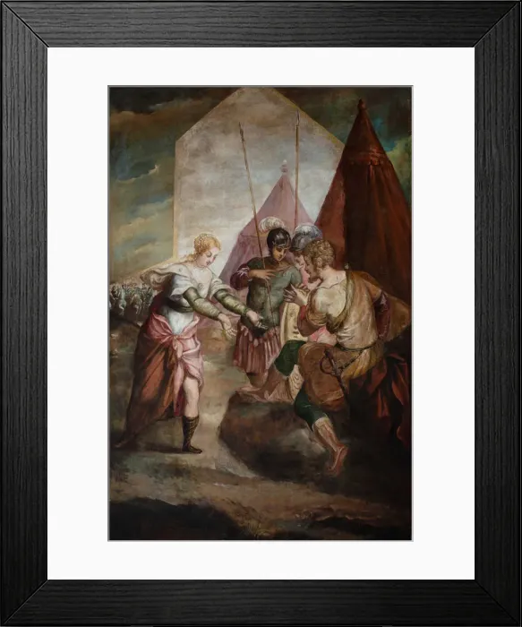 Framed Print : Briseis aund Achilles. Creator: Tintoretto, Jacopo (1518-1594) Framed Print : Briseis aund Achilles. Creator: Tintoretto, Jacopo (1518-1594)