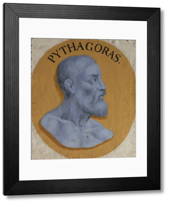 Framed Print : Pythagoras of Samos, c. 1650-1660. Creator: Sandrart, Joachim, von (1606-1688) Framed Print : Pythagoras of Samos, c. 1650-1660. Creator: Sandrart, Joachim, von (1606-1688)