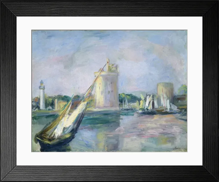 Framed Print : Harbour entrance of La Rochelle, 1896. Creator: Renoir, Pierre Auguste (1841-1919) Framed Print : Harbour entrance of La Rochelle, 1896. Creator: Renoir, Pierre Auguste (1841-1919)