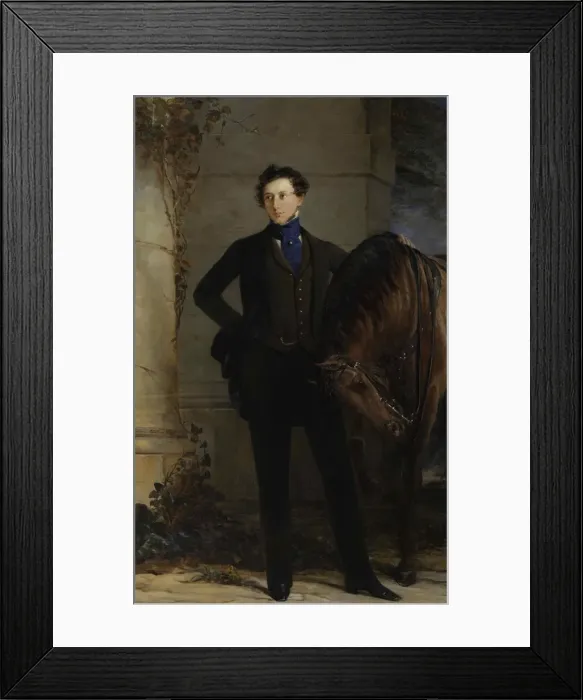 Framed Print : Portrait of Count Vladimir Petrovich Orlov-Davydov (1809-1882), 1840. Creator: Robertson Framed Print : Portrait of Count Vladimir Petrovich Orlov-Davydov (1809-1882), 1840. Creator: Robertson