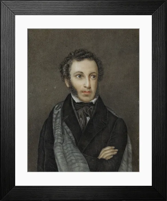 Framed Print : Portrait of the poet Alexander Sergeyevich Pushkin (1799-1837), First quarter of 19th cen Framed Print : Portrait of the poet Alexander Sergeyevich Pushkin (1799-1837), First quarter of 19th cen