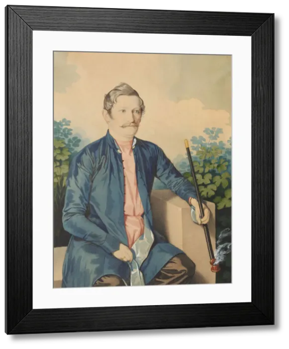 Framed Print : Portrait of A. A. Chizhov, c. 1846. Creator: Hampeln, Carl, von (1794-after 1880) Framed Print : Portrait of A. A. Chizhov, c. 1846. Creator: Hampeln, Carl, von (1794-after 1880)