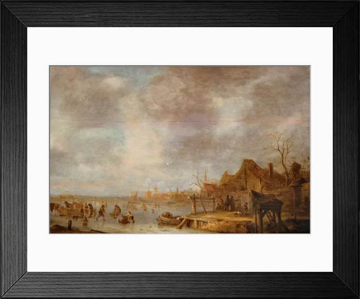 Framed Print : A winter day outside Haarlem, Between 1638 and 1640. Creator: Ostade, Isaac van Framed Print : A winter day outside Haarlem, Between 1638 and 1640. Creator: Ostade, Isaac van