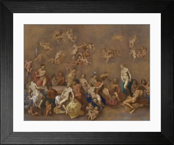 Framed Print : The Feast of the Gods, 1600s. Creator: Poelenburgh, Cornelis, van (1594  /  95-1667)