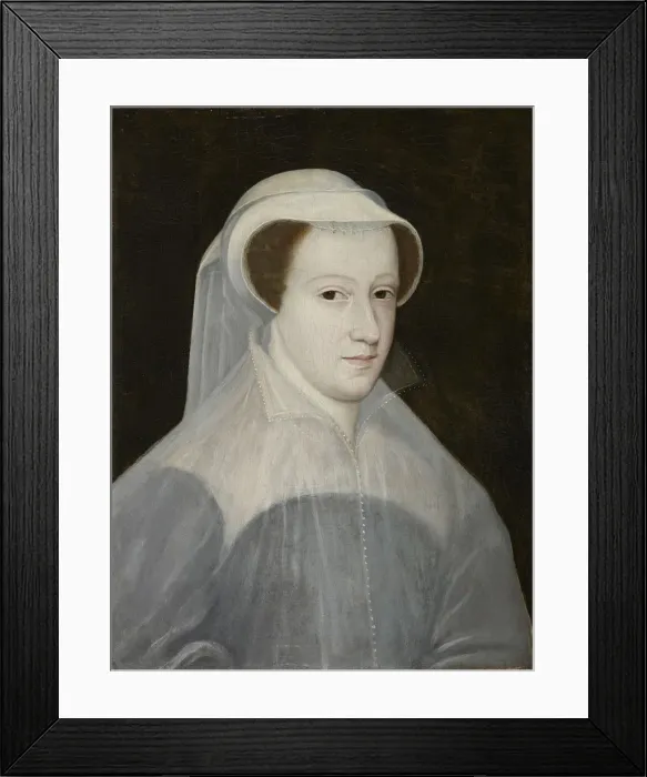 Framed Print : Portrait of Mary, Queen of Scots (1542-1587), c. 1560. Creator: Clouet, Francois, (School) Framed Print : Portrait of Mary, Queen of Scots (1542-1587), c. 1560. Creator: Clouet, Francois, (School)