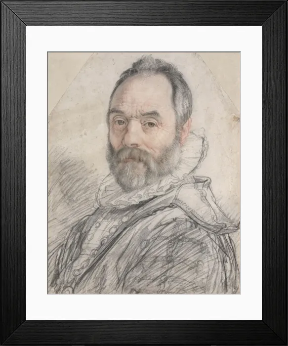 Framed Print : Portrait of Giovanni da Bologna (1529-1608), 1591. Creator: Goltzius, Hendrick (1558-1617) Framed Print : Portrait of Giovanni da Bologna (1529-1608), 1591. Creator: Goltzius, Hendrick (1558-1617)