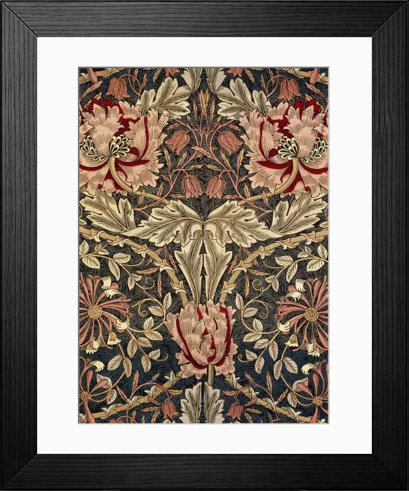 Framed Print : Decorative fabric, 1876-1890. Creator: Morris, William, Morris Tapestry Works (1834-1896) Framed Print : Decorative fabric, 1876-1890. Creator: Morris, William, Morris Tapestry Works (1834-1896)
