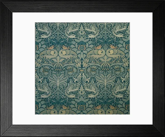 Framed Print : Decorative fabric, 1876-1890. Creator: Morris, William, Morris Tapestry Works (1834-1896) Framed Print : Decorative fabric, 1876-1890. Creator: Morris, William, Morris Tapestry Works (1834-1896)