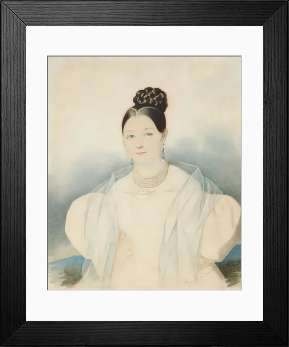 Framed Print : Portrait of Countess Ekaterina Alexandrovna Zubova, nee Obolenskaya (1811-1843), 1830s Framed Print : Portrait of Countess Ekaterina Alexandrovna Zubova, nee Obolenskaya (1811-1843), 1830s