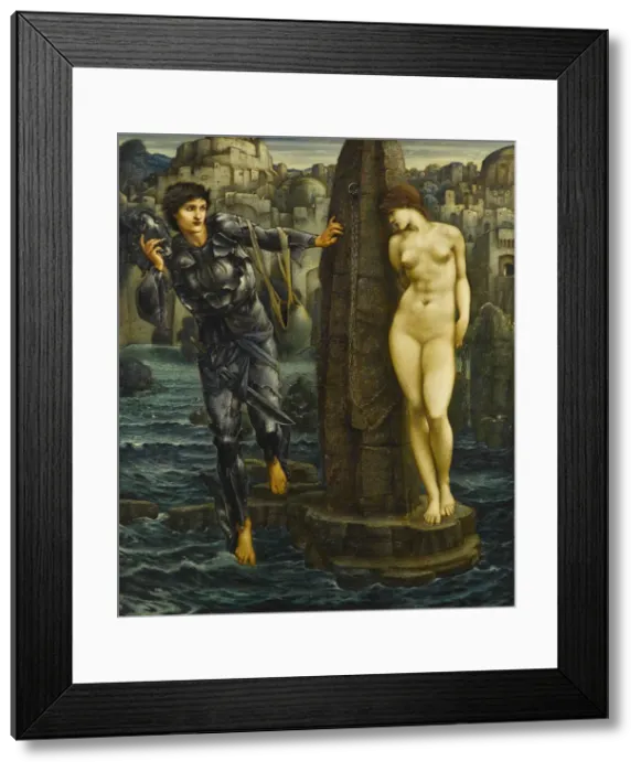 Framed Print : The Rock of Doom, 1885-1888. Creator: Burne-Jones, Sir Edward Coley (1833-1898) Framed Print : The Rock of Doom, 1885-1888. Creator: Burne-Jones, Sir Edward Coley (1833-1898)