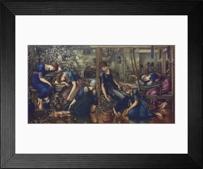 Framed Print : The Garden Court, 1875-1880. Creator: Burne-Jones, Sir Edward Coley (1833-1898) Framed Print : The Garden Court, 1875-1880. Creator: Burne-Jones, Sir Edward Coley (1833-1898)