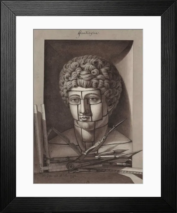 Framed Print : Frontispice de la Nouvelle methode appli-quee aux principes elementaires Framed Print : Frontispice de la Nouvelle methode appli-quee aux principes elementaires