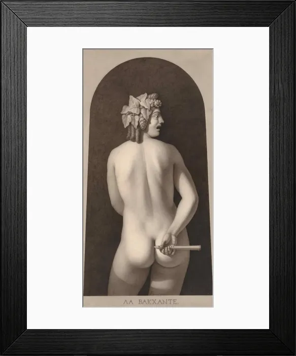 Framed Print : La bacchante. Creator: Lequeu, Jean-Jacques (1757-1826) Framed Print : La bacchante. Creator: Lequeu, Jean-Jacques (1757-1826)