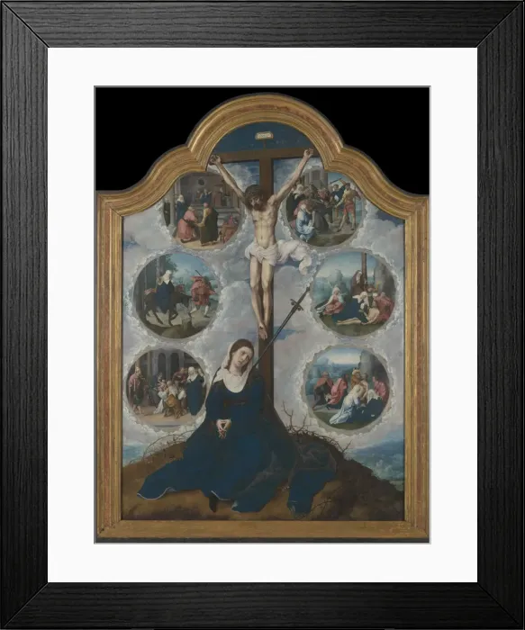 Framed Print : Our Lady of the Seven Sorrows, ca 1525-1528. Creator: Orley, Bernaert, van (1488-1541) Framed Print : Our Lady of the Seven Sorrows, ca 1525-1528. Creator: Orley, Bernaert, van (1488-1541)