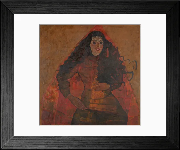 Framed Print : Portrait of Trude Engel, c. 1913. Creator: Schiele, Egon (1890-1918) Framed Print : Portrait of Trude Engel, c. 1913. Creator: Schiele, Egon (1890-1918)