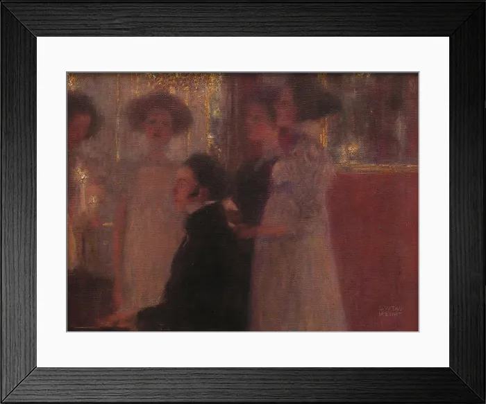 Framed Print : Schubert at the piano (Sketch), 1896. Creator: Klimt, Gustav (1862-1918) Framed Print : Schubert at the piano (Sketch), 1896. Creator: Klimt, Gustav (1862-1918)