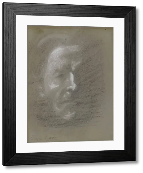 Framed Print : Self-Portrait. Creator: Carriere, Eugene (1849-1906) Framed Print : Self-Portrait. Creator: Carriere, Eugene (1849-1906)