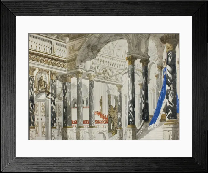 Framed Print : Stage design for the ballet Sleeping beauty by P. Tchaikovsky, 1921. Creator: Bakst Framed Print : Stage design for the ballet Sleeping beauty by P. Tchaikovsky, 1921. Creator: Bakst