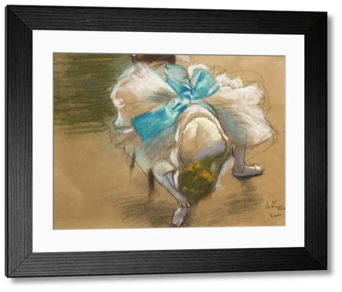 Framed Print : Danseuse rattachant son chausson, 1887. Creator: Degas, Edgar (1834-1917) Framed Print : Danseuse rattachant son chausson, 1887. Creator: Degas, Edgar (1834-1917)