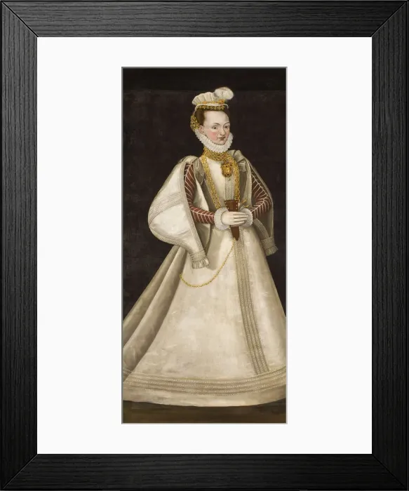 Framed Print : Portrait of Perchta of Rosenberg (1425-1476). Creator: Anonymous Framed Print : Portrait of Perchta of Rosenberg (1425-1476). Creator: Anonymous