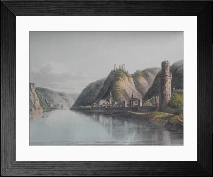 Framed Print : View of Oberwesel. From: A Picturesque Tour along the Rhine from Mentz to Cologne, 1820 Framed Print : View of Oberwesel. From: A Picturesque Tour along the Rhine from Mentz to Cologne, 1820