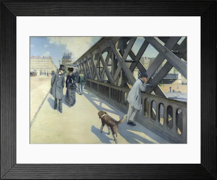 Framed Print : Le Pont de l Europe, 1876. Creator: Caillebotte, Gustave (1848-1894) Framed Print : Le Pont de l Europe, 1876. Creator: Caillebotte, Gustave (1848-1894)