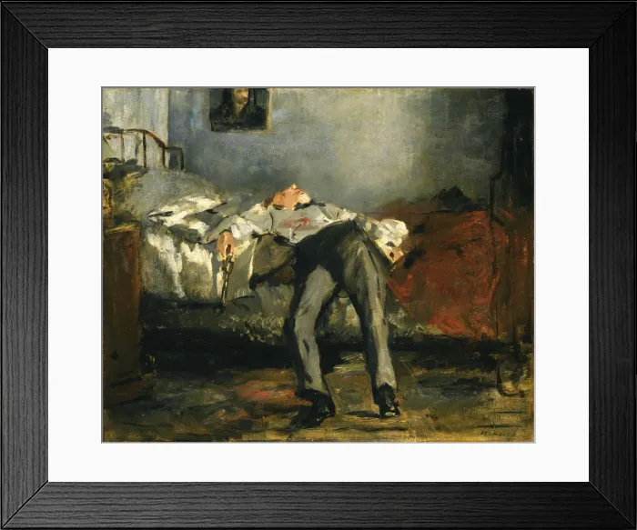Framed Print : Le Suicide, ca 1877. Creator: Manet, Edouard (1832-1883) Framed Print : Le Suicide, ca 1877. Creator: Manet, Edouard (1832-1883)
