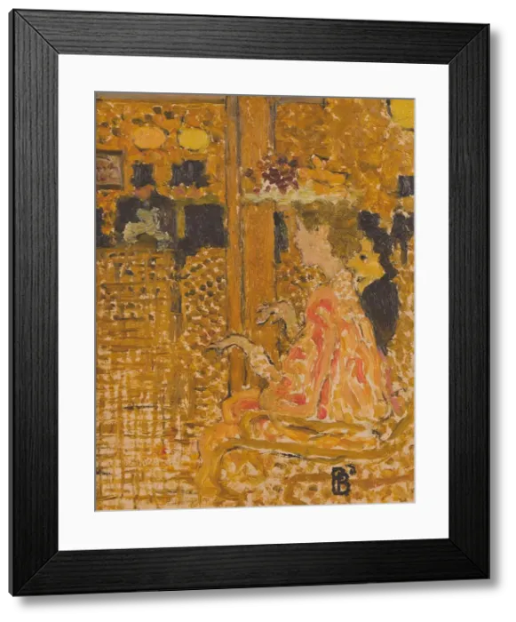 Framed Print : Au Bar, 1892. Creator: Bonnard, Pierre (1867-1947) Framed Print : Au Bar, 1892. Creator: Bonnard, Pierre (1867-1947)