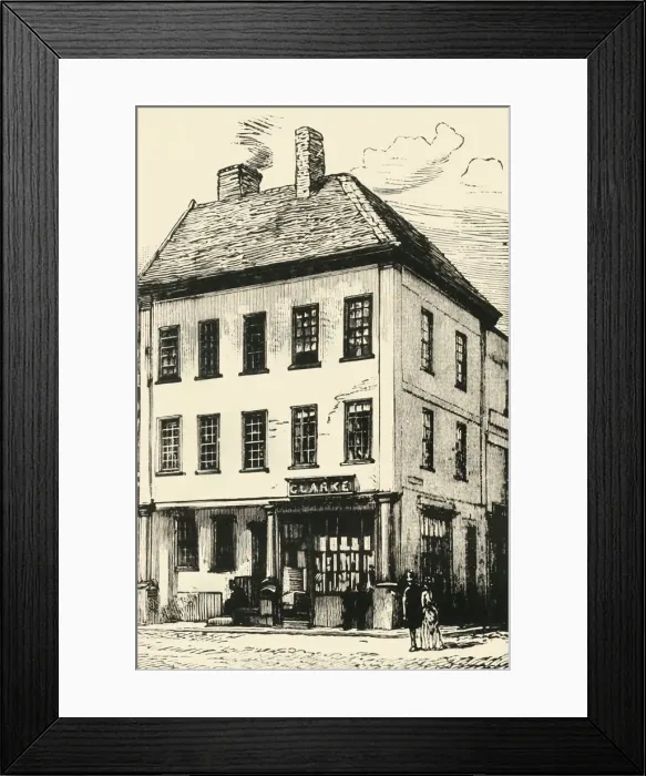 Framed Print : Johnsons Birthplace at Lichfield, 1902. Creator: Unknown Framed Print : Johnsons Birthplace at Lichfield, 1902. Creator: Unknown