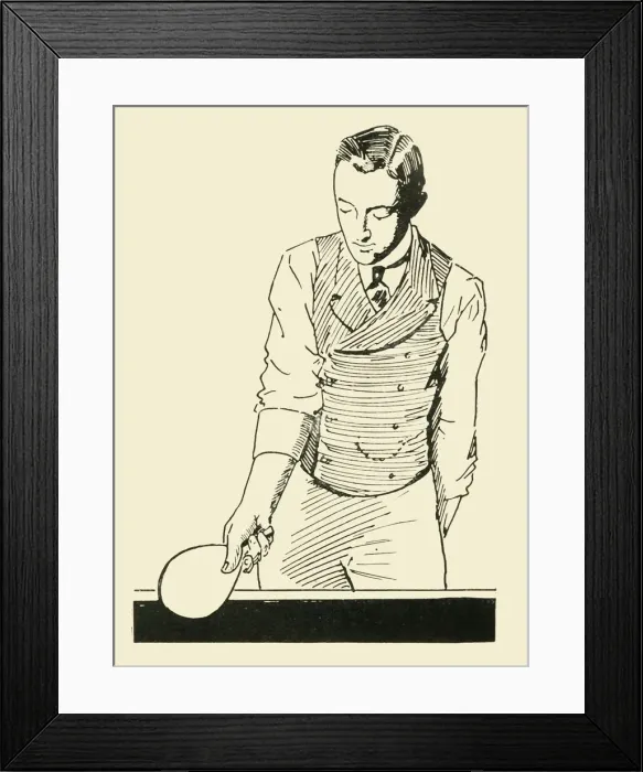 Framed Print : Fore-Hand Half-Volley (Upright), 1902. Creator: Unknown Framed Print : Fore-Hand Half-Volley (Upright), 1902. Creator: Unknown