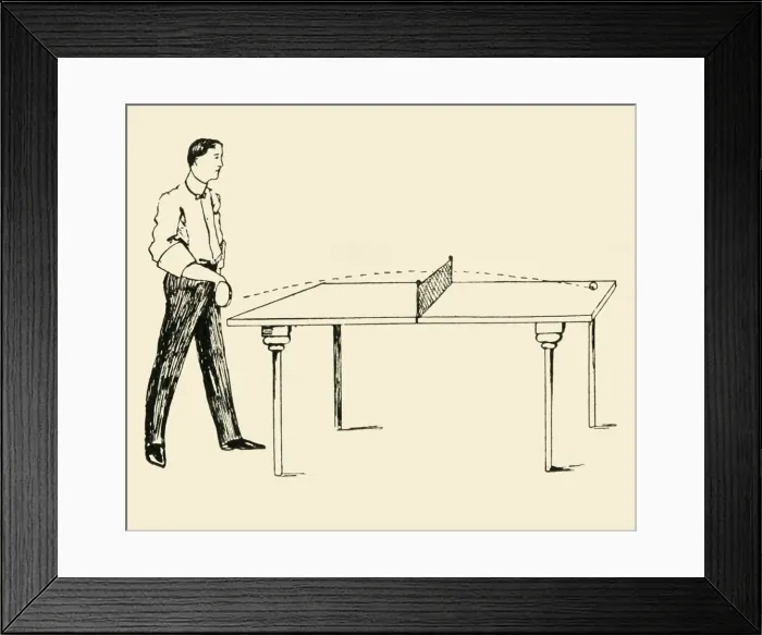 Framed Print : Under-Hand Fore-Hand Drive, 1902. Creator: Unknown Framed Print : Under-Hand Fore-Hand Drive, 1902. Creator: Unknown