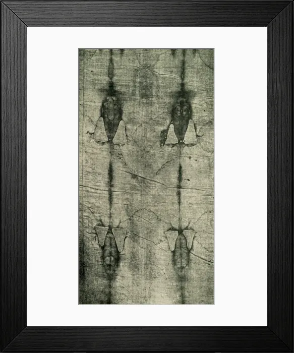 Framed Print : The Holy Shroud - Imprint of the Body: Front View, 1902. Creator: Unknown Framed Print : The Holy Shroud - Imprint of the Body: Front View, 1902. Creator: Unknown