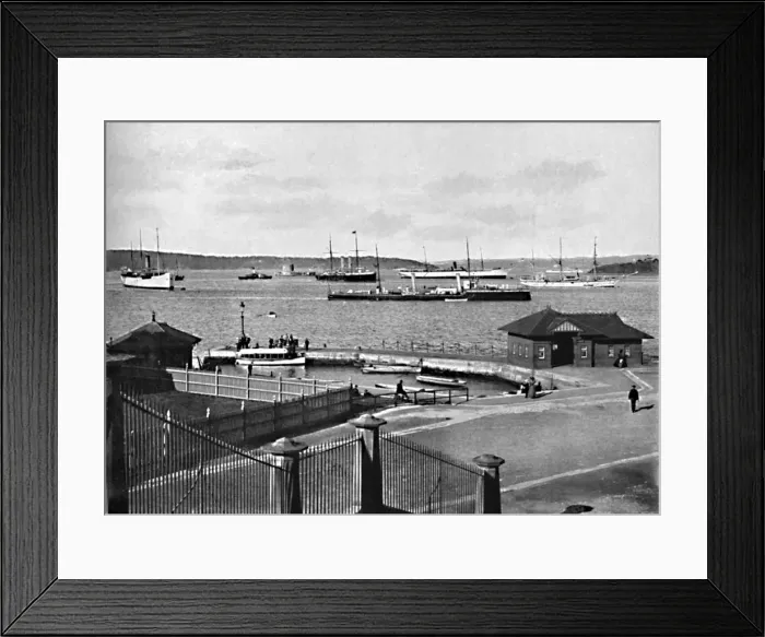 Framed Print : Man o War Stairs and Farm Cove, c1900. Creator: Unknown Framed Print : Man o War Stairs and Farm Cove, c1900. Creator: Unknown