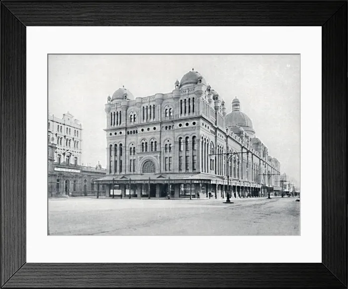Framed Print : Queen Victoria Markets, c1900. Creator: Unknown Framed Print : Queen Victoria Markets, c1900. Creator: Unknown