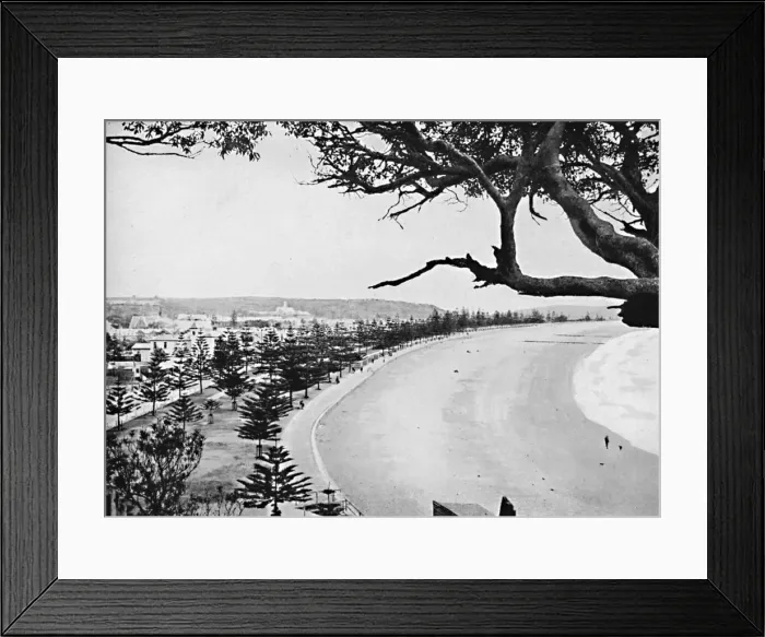 Framed Print : The Espanade, Manly Beach, c1900. Creator: Unknown Framed Print : The Espanade, Manly Beach, c1900. Creator: Unknown