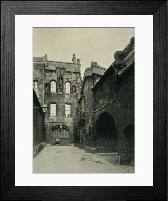 Framed Print : New College Gate and Lane, 1902. Creator: Unknown Framed Print : New College Gate and Lane, 1902. Creator: Unknown