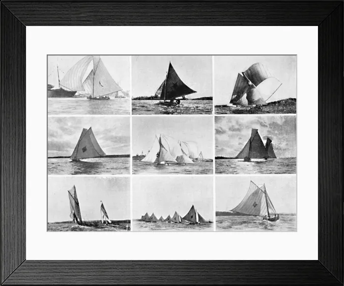 Framed Print : Typical Sydney Harbour Yachting Scenes, c1900. Creator: Unknown Framed Print : Typical Sydney Harbour Yachting Scenes, c1900. Creator: Unknown