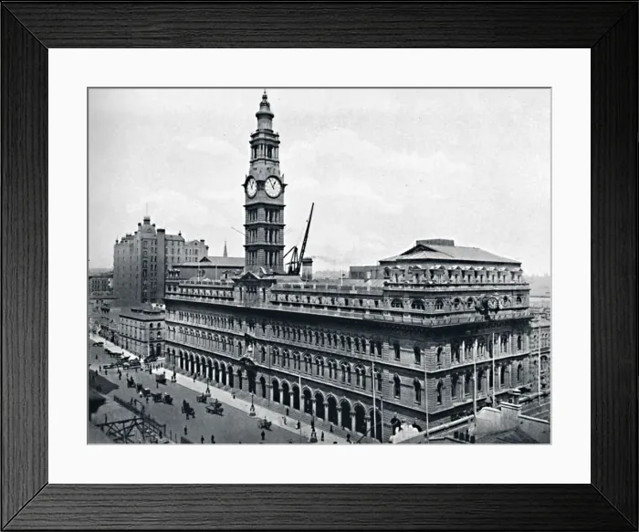 Framed Print : General Post Office, Sydney, c1900. Creator: Unknown Framed Print : General Post Office, Sydney, c1900. Creator: Unknown