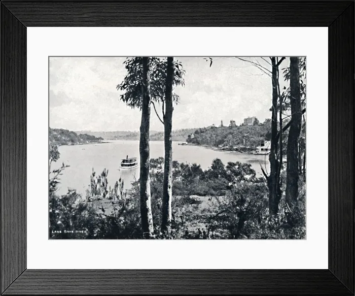 Framed Print : View on the Lane Cove River, c1900. Creator: Unknown Framed Print : View on the Lane Cove River, c1900. Creator: Unknown