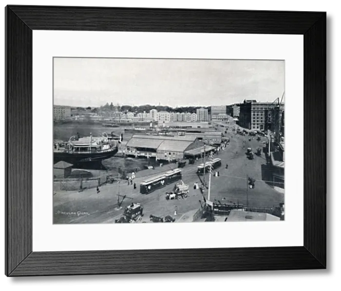 Framed Print : Circular Quay, c1900. Creator: Unknown Framed Print : Circular Quay, c1900. Creator: Unknown