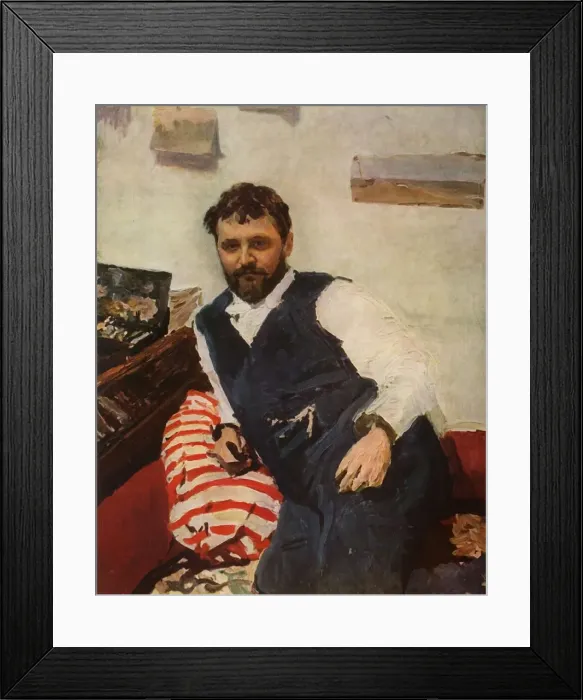 Framed Print : Portrait of the Painter Constantin Alexandreyevich Korovin, 1891, (1965). Creator: Valentin Serov Framed Print : Portrait of the Painter Constantin Alexandreyevich Korovin, 1891, (1965). Creator: Valentin Serov