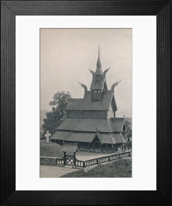 Framed Print : Fortun Timber Church, 1914. Creator: Unknown Framed Print : Fortun Timber Church, 1914. Creator: Unknown